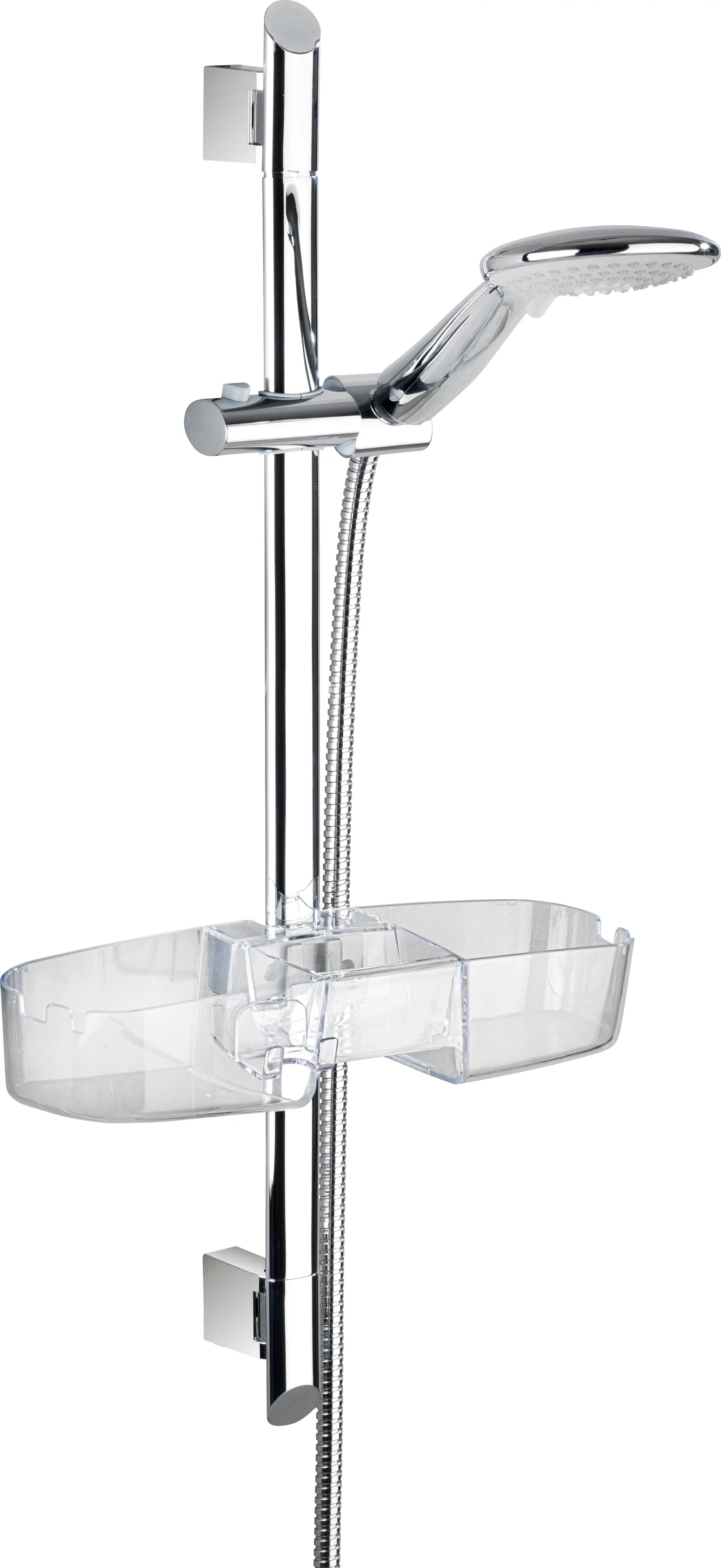 Wenko Duschkorb Premium Kunststoff, Farbe: transparent