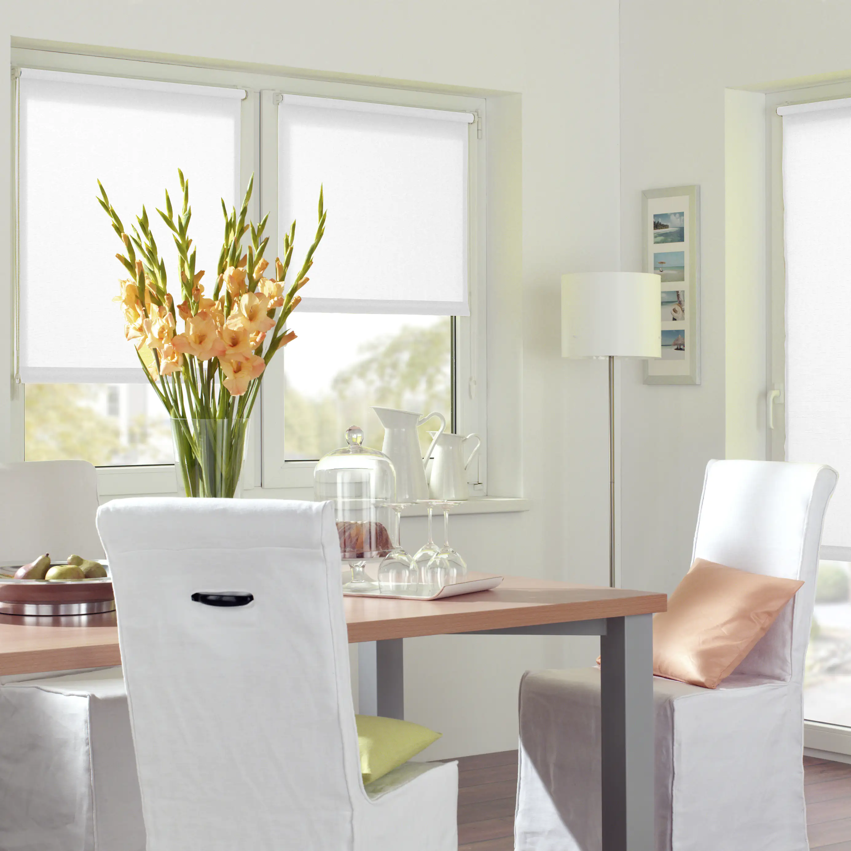 Gardinia Easyfix Rollo Uni weiß 45 x 150 cm