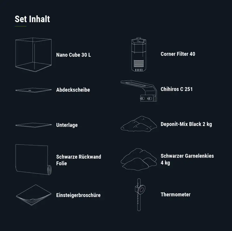 Dennerle Aquarium Nano Cube Complete 30 L