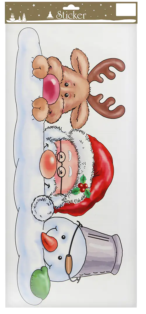 Fenstersticker bunt 23 x 49 cm