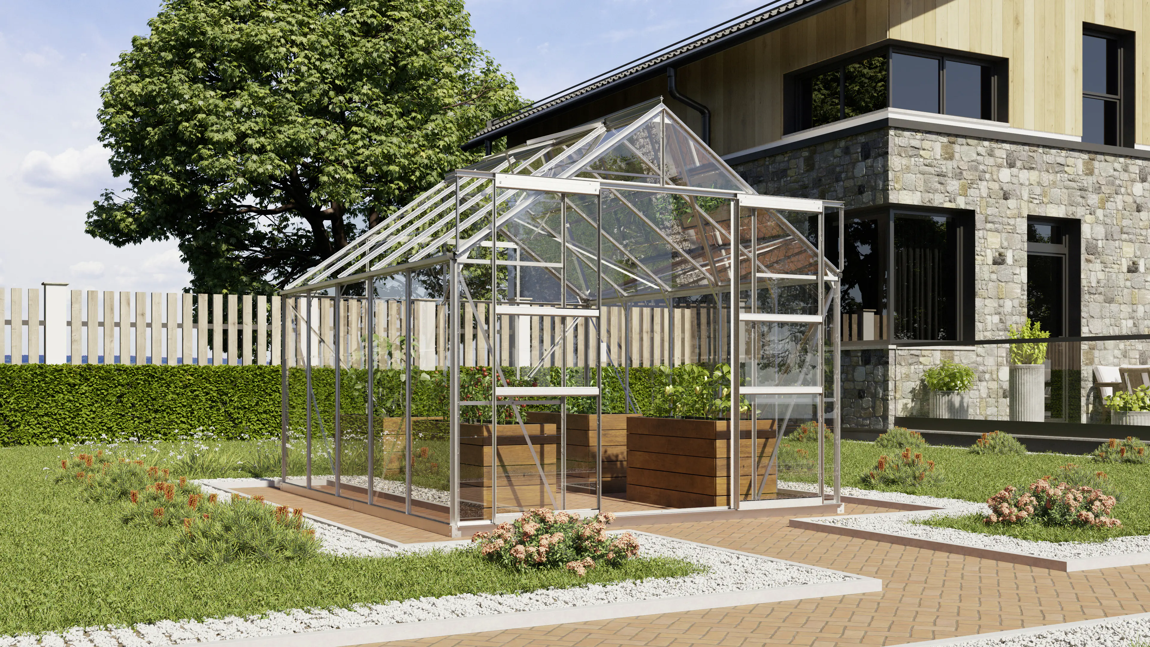 Vitavia Gewächshaus Mars 8300 254 x 317 cm 3 mm Sicherheitsglas