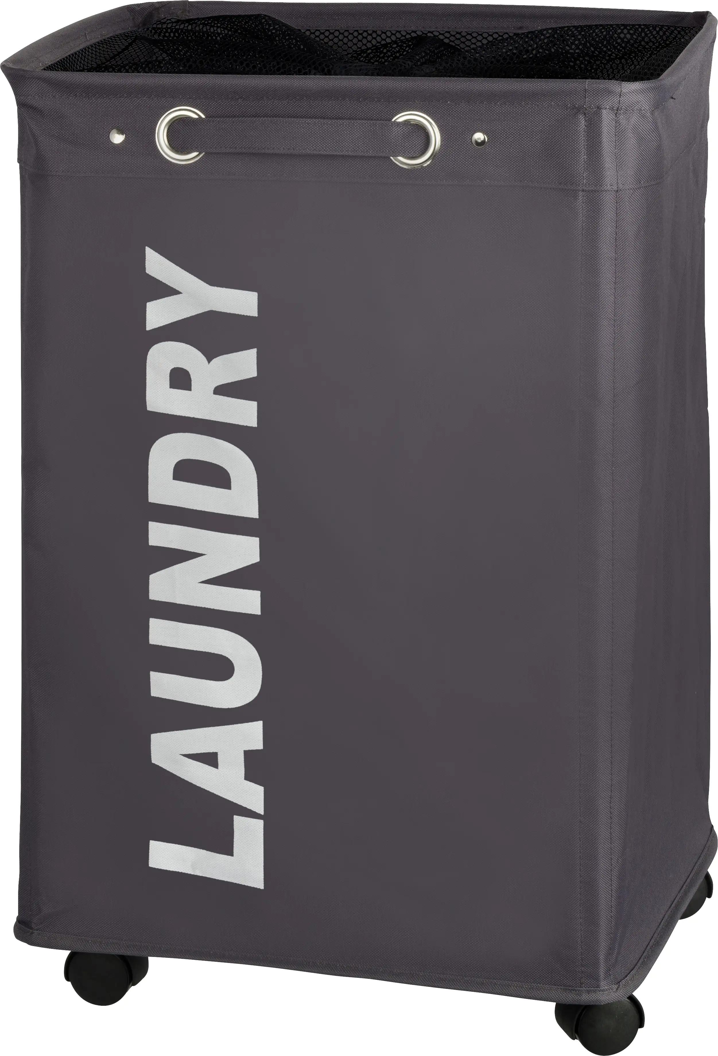 4008838345122_2668853 Wenko Wäschesammler Quadro 79 l, grau