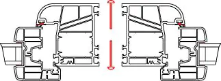 Meeth Kopplungsprofil weiß, 220 cm, für 70 mm Rahmenstärke Meeth Kopplungsprofil weiß, 220 cm, für 70 mm Rahmenstärke