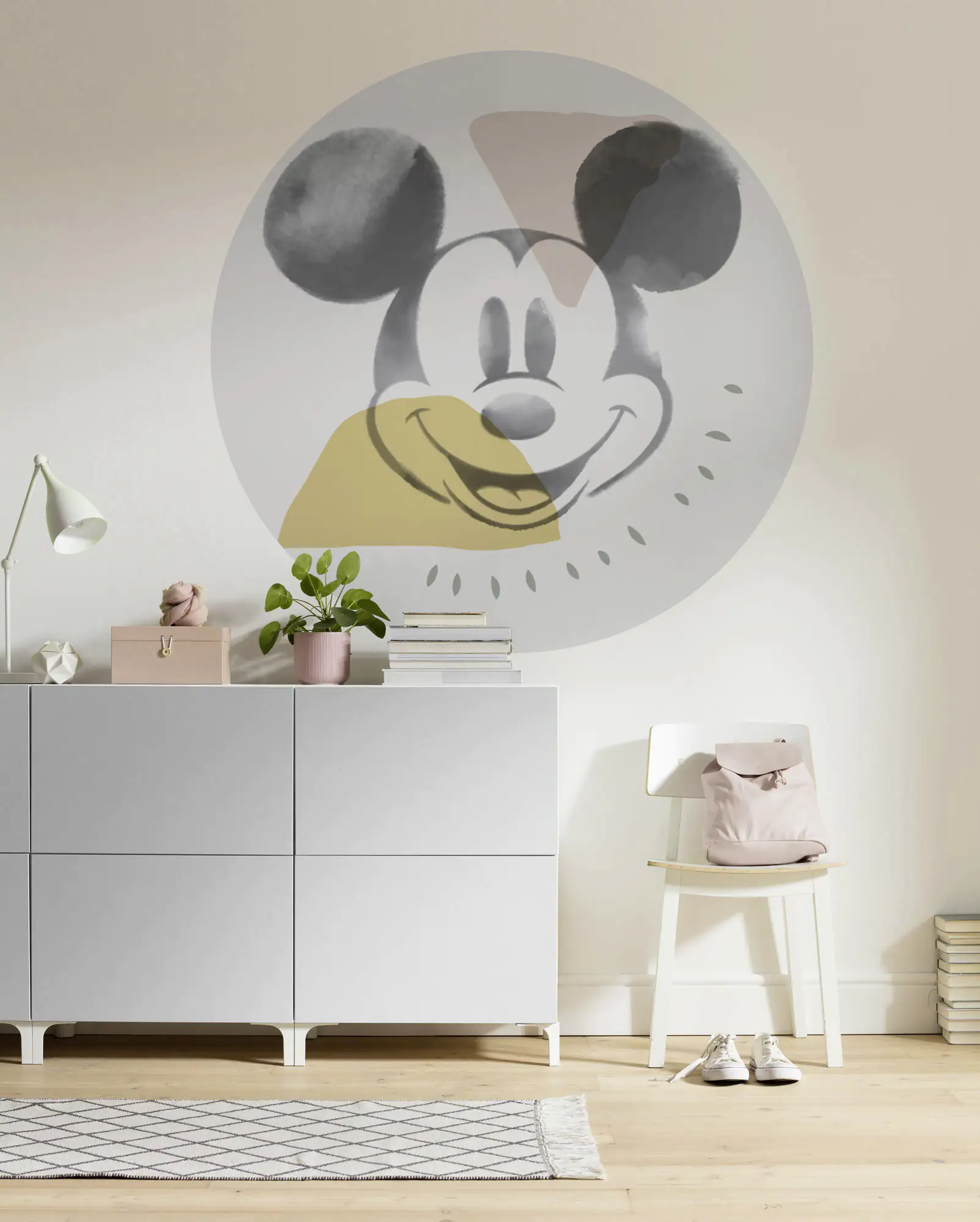 Komar Vlies Fototapete Dot Mickey Abstract Ø 128 cm, selbstklebend Komar Vlies Fototapete Dot Mickey Abstract Ø 128 cm, selbstklebend