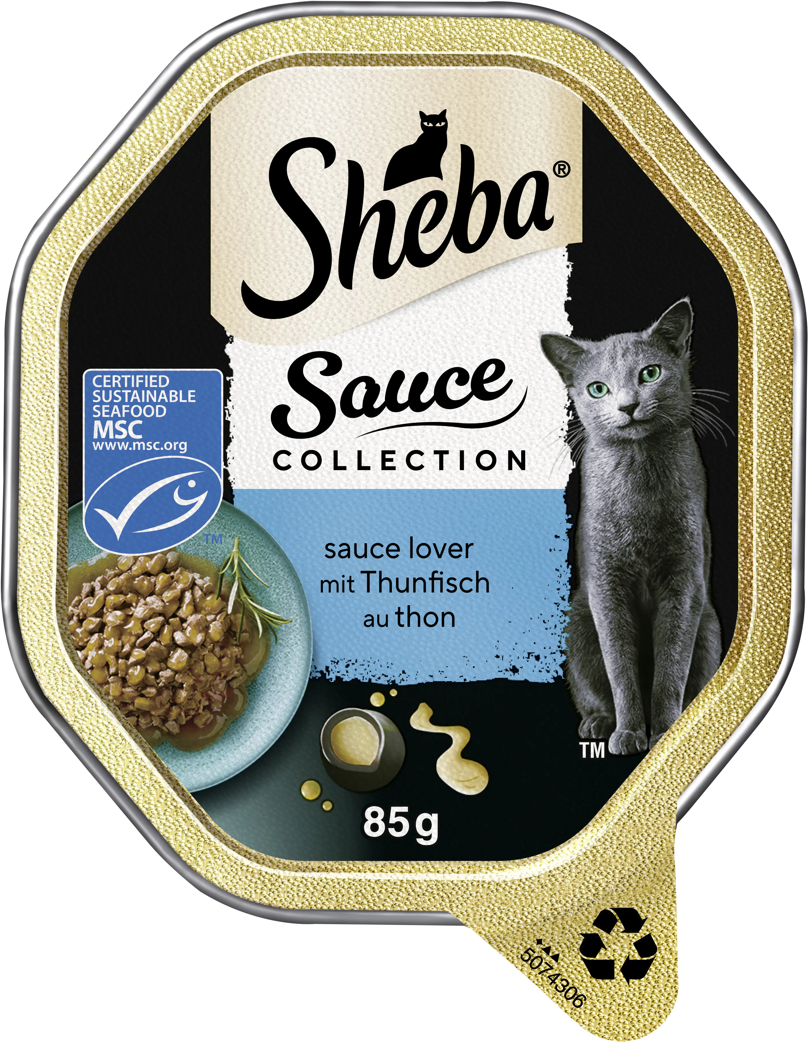 Sheba Sauce Collection Sauce Lover mit Thunfisch MSC 85 g Sheba Sauce Collection Sauce Lover mit Thunfisch MSC 85 g