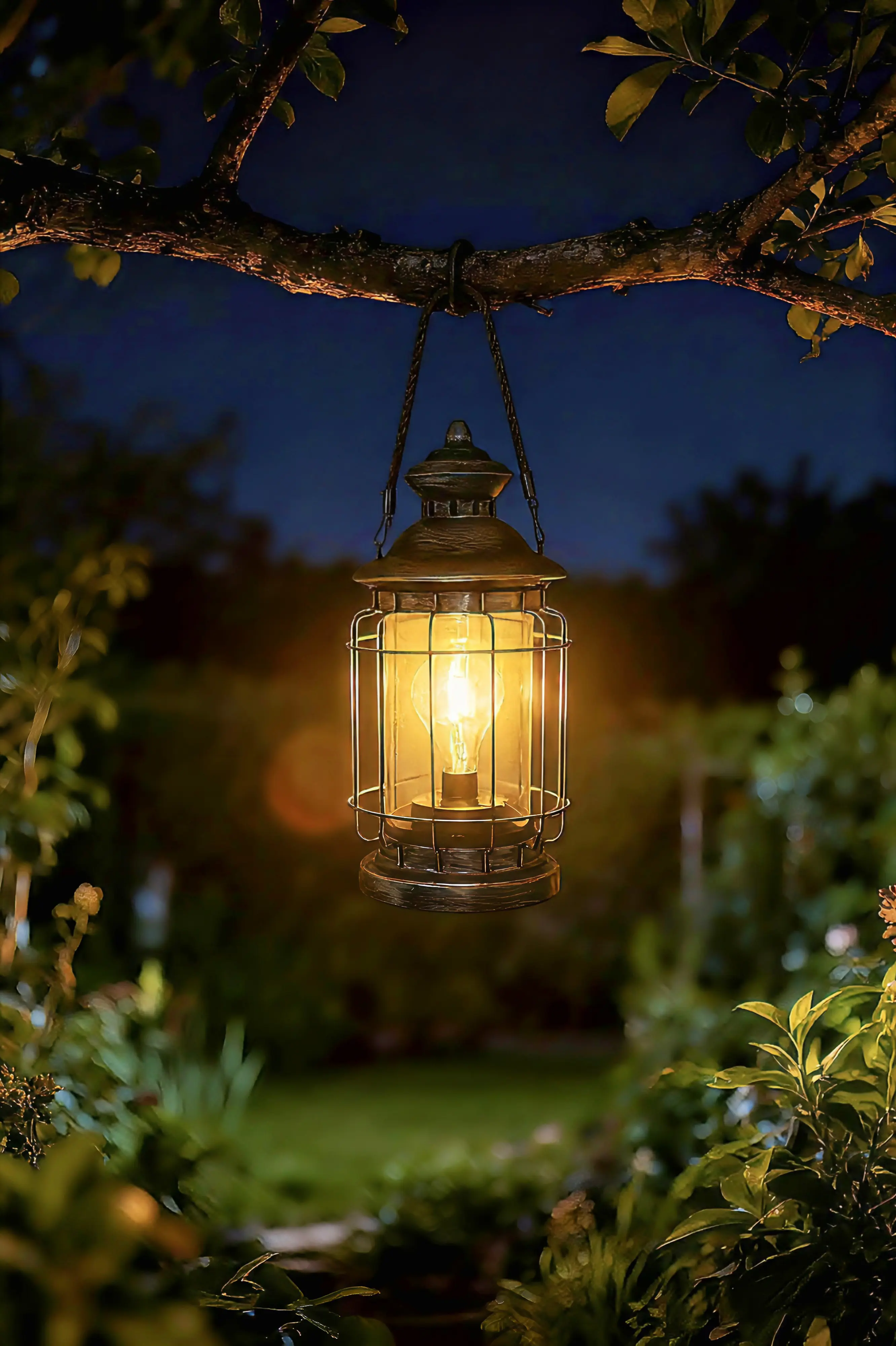 Dapo LED Solarleuchte Laterne warmweiß