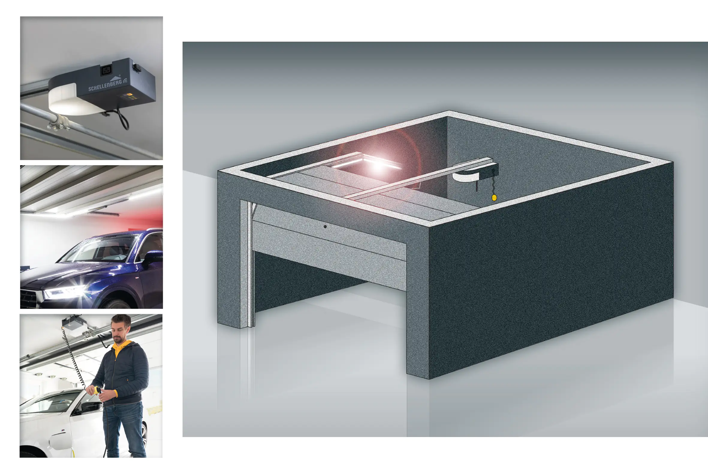 Schellenberg Garagentorantrieb-Set Smart Drive L Schellenberg Garagentorantrieb-Set Smart Drive L