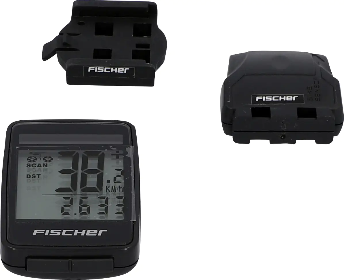 Fischer Fahrradcomputer Funk Solar FitPlus 27 Funktionen