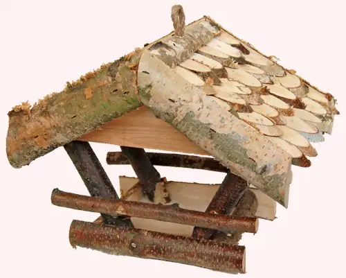 Vogelhaus Birkenholz natur LxBxH: 30x25x23 cm