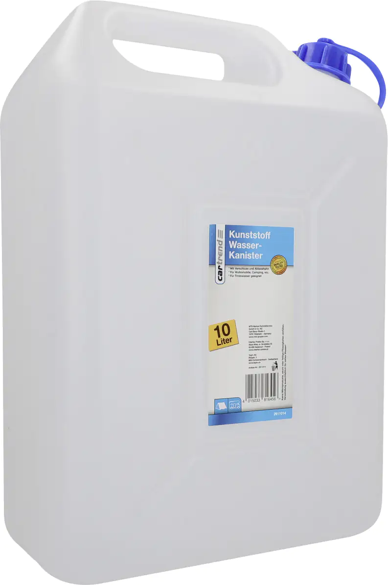 Cartrend Wasserkanister 10 Liter Volumen Kunststoff weiß Cartrend Wasserkanister 10 Liter Volumen Kunststoff weiß