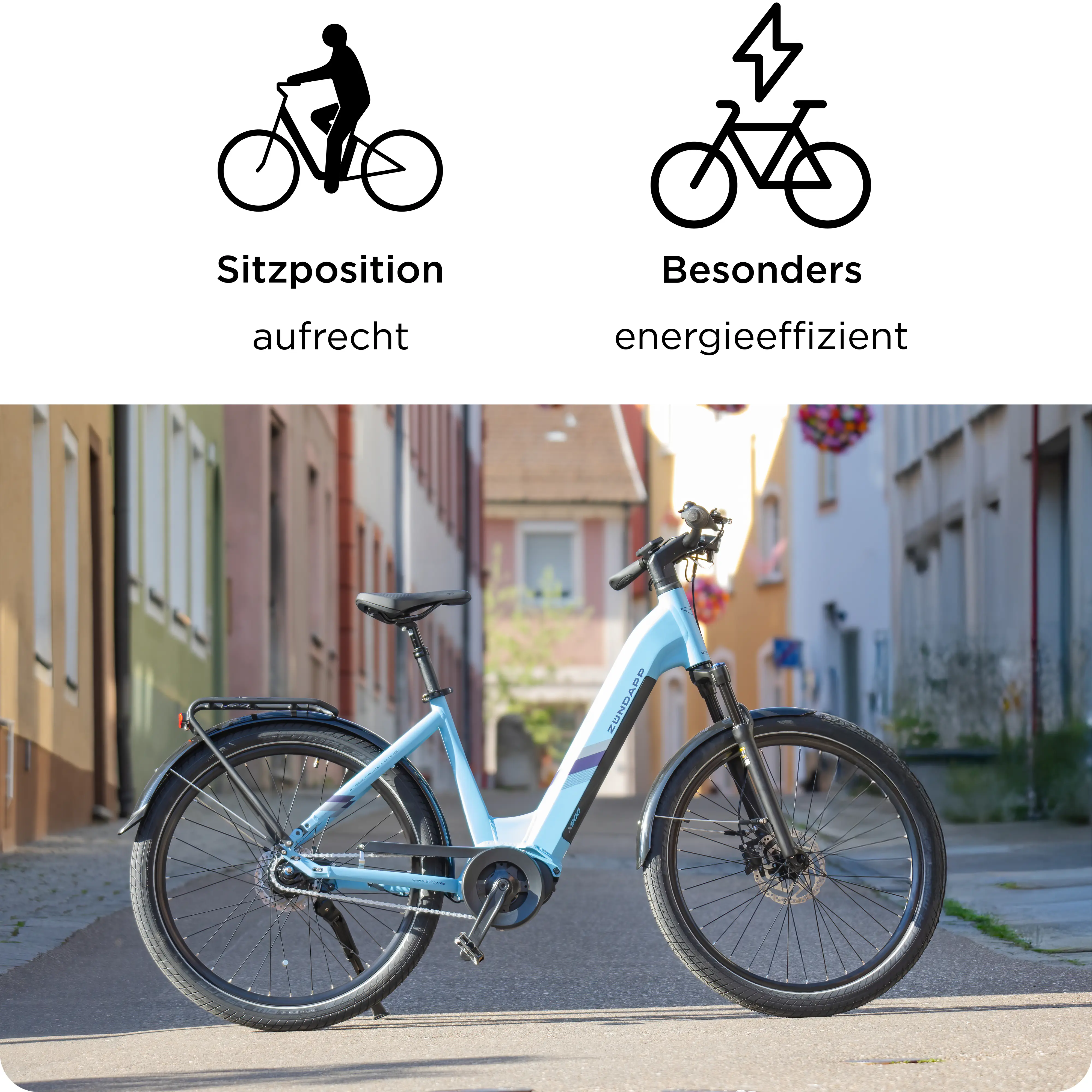 Zündapp E-Bike City X800 27,5 Zoll 7-Gang 550 Wh weinrot