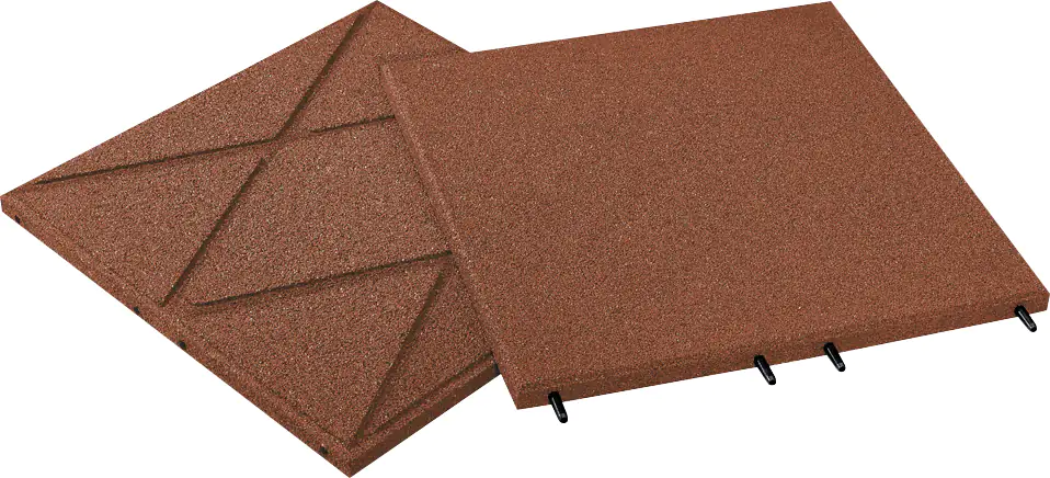 Fallschutzplatte 50 x 50 x 3 cm oxydrot