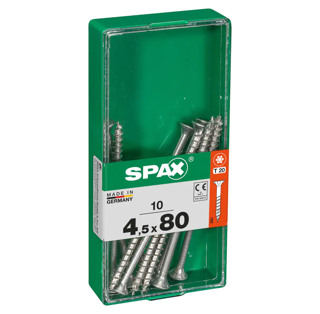 Spax Universalschrauben 4.5 x 80 mm TX 20 - 10 Stk.