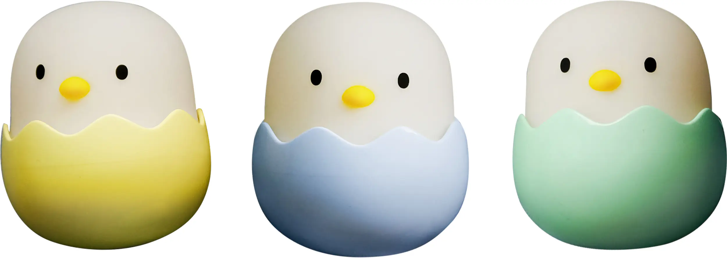 MegaLight LED Baby Eggy Nachtlicht mit Akku 3er- Set