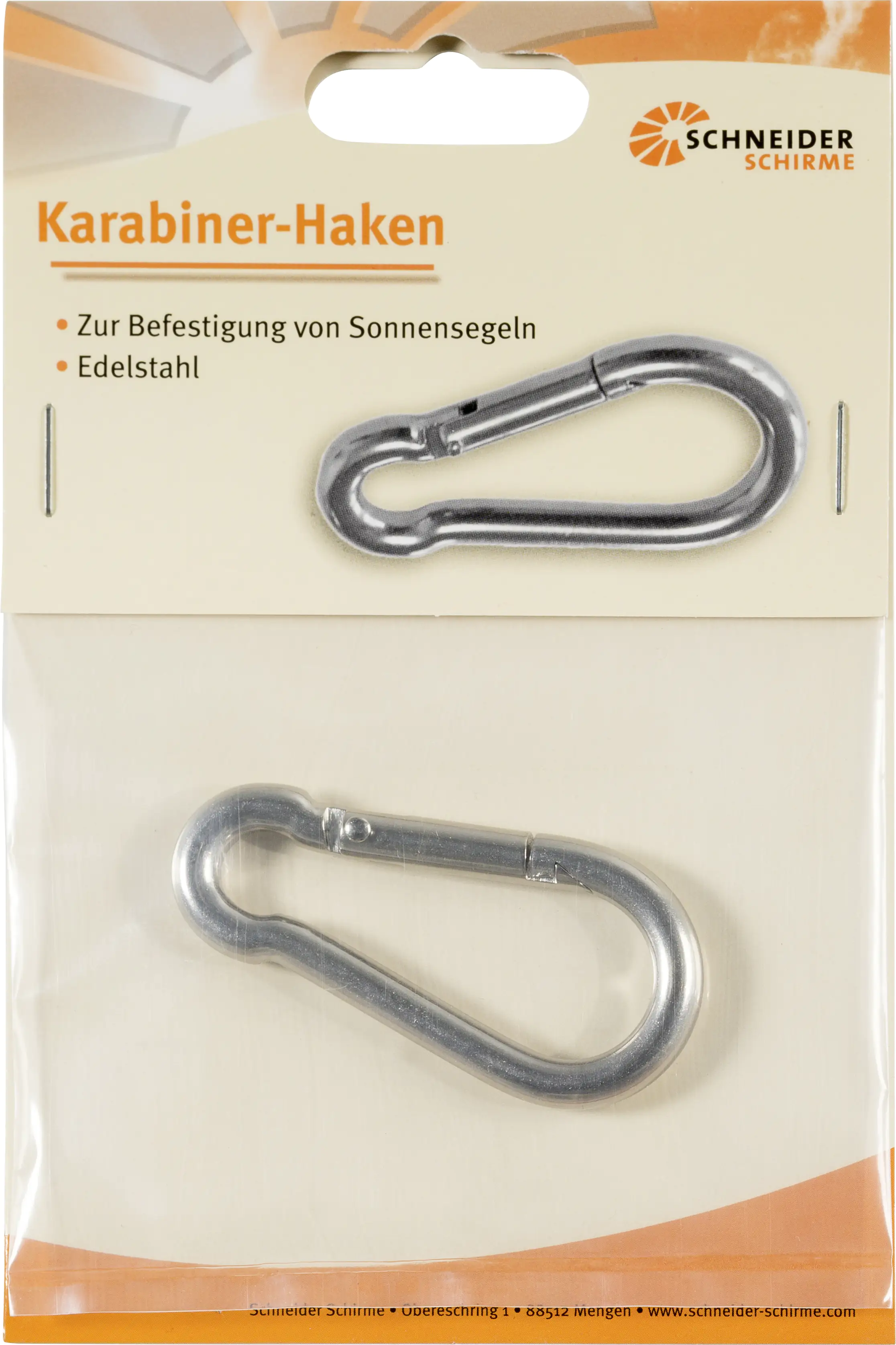 Schneider Karabinerhaken für Sonnensegel