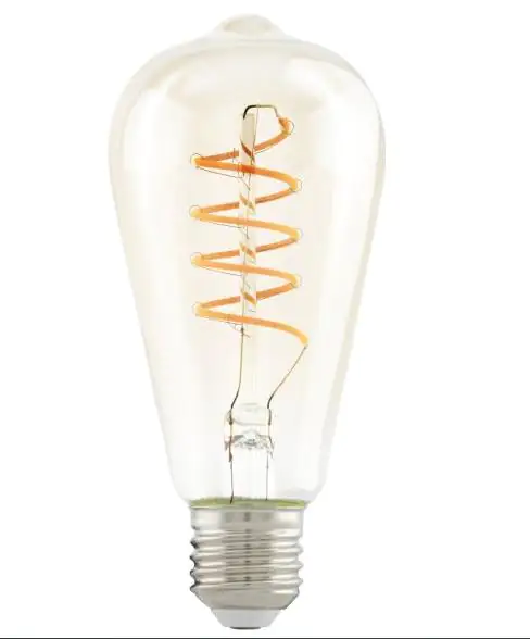 Eglo LED Leuchtmittel Edison ST64 E27 4W amber 2200K Eglo LED Leuchtmittel Edison ST64 E27 4W amber 2200K