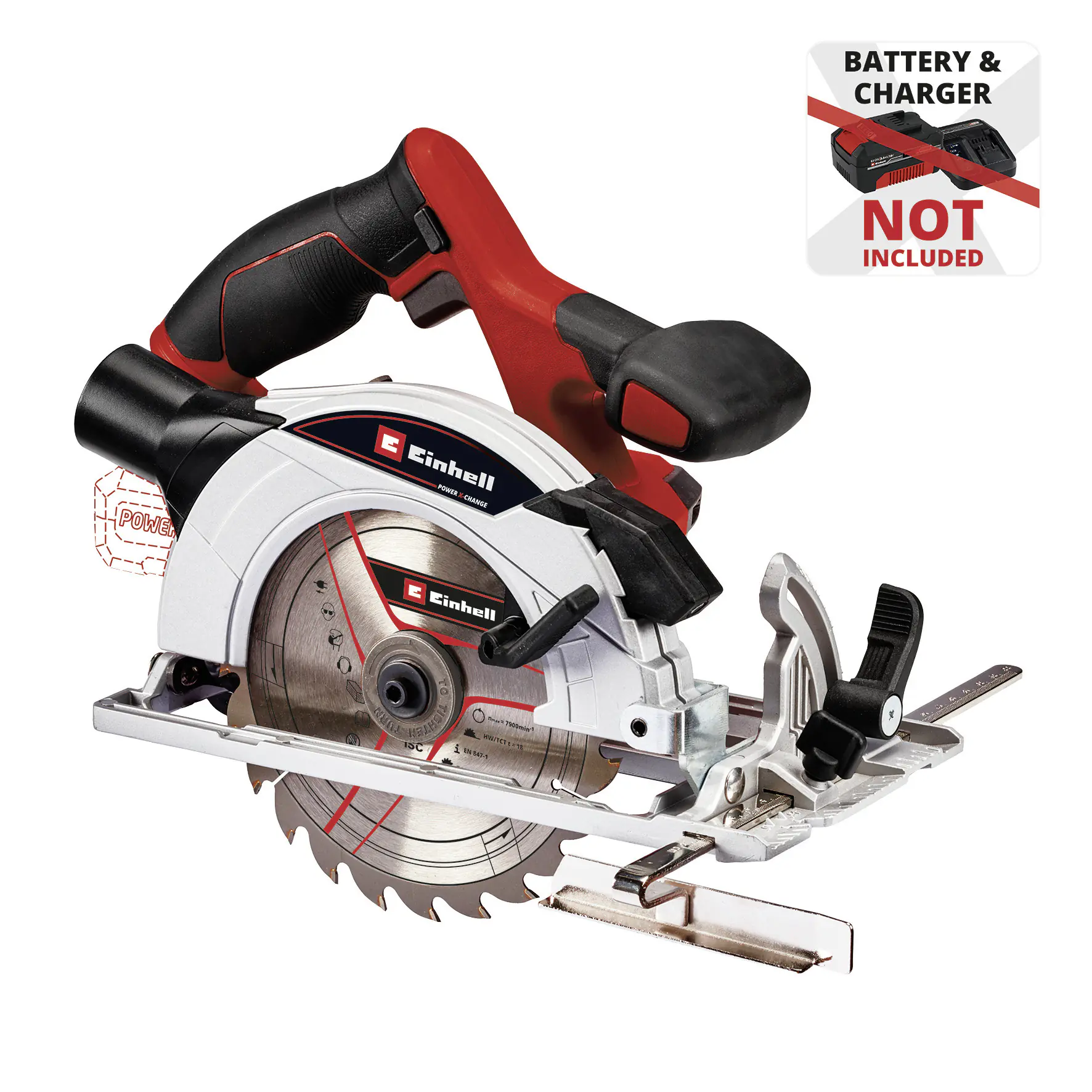 Einhell Expert Akku-Handkreissäge TE-CS 18/165-1 Li Solo 18 V