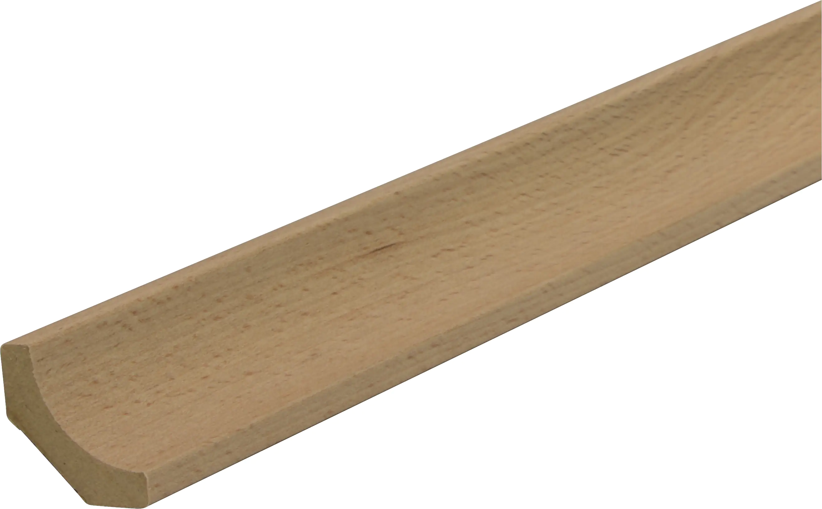 B.S. Bauprogramm Hohlkehlleiste 260 cm 24 x 24 mm Buche geplankt