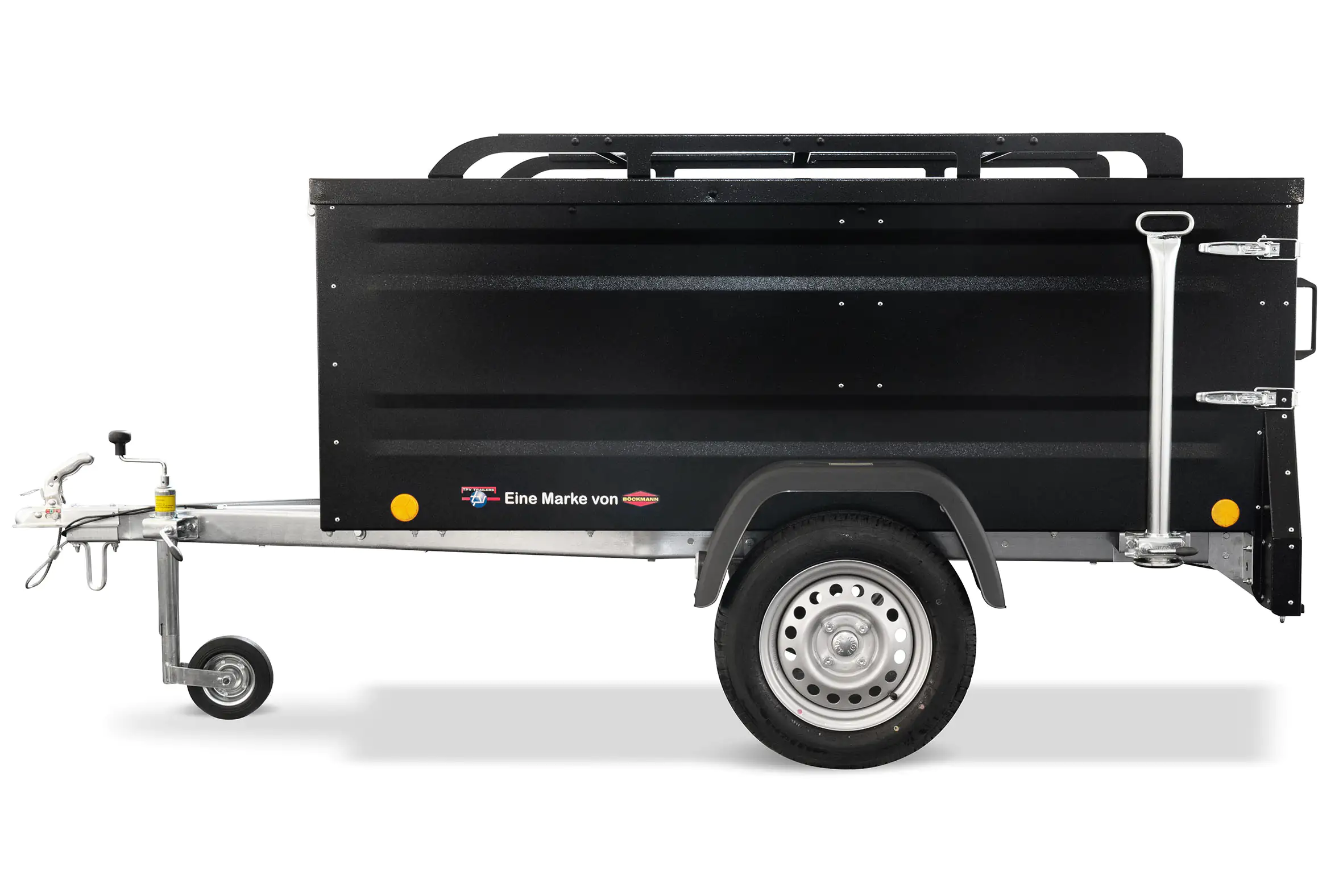 TPV Kofferanhänger KT-EU2 schwarz pulverbeschichtet ungebremst 750 kg