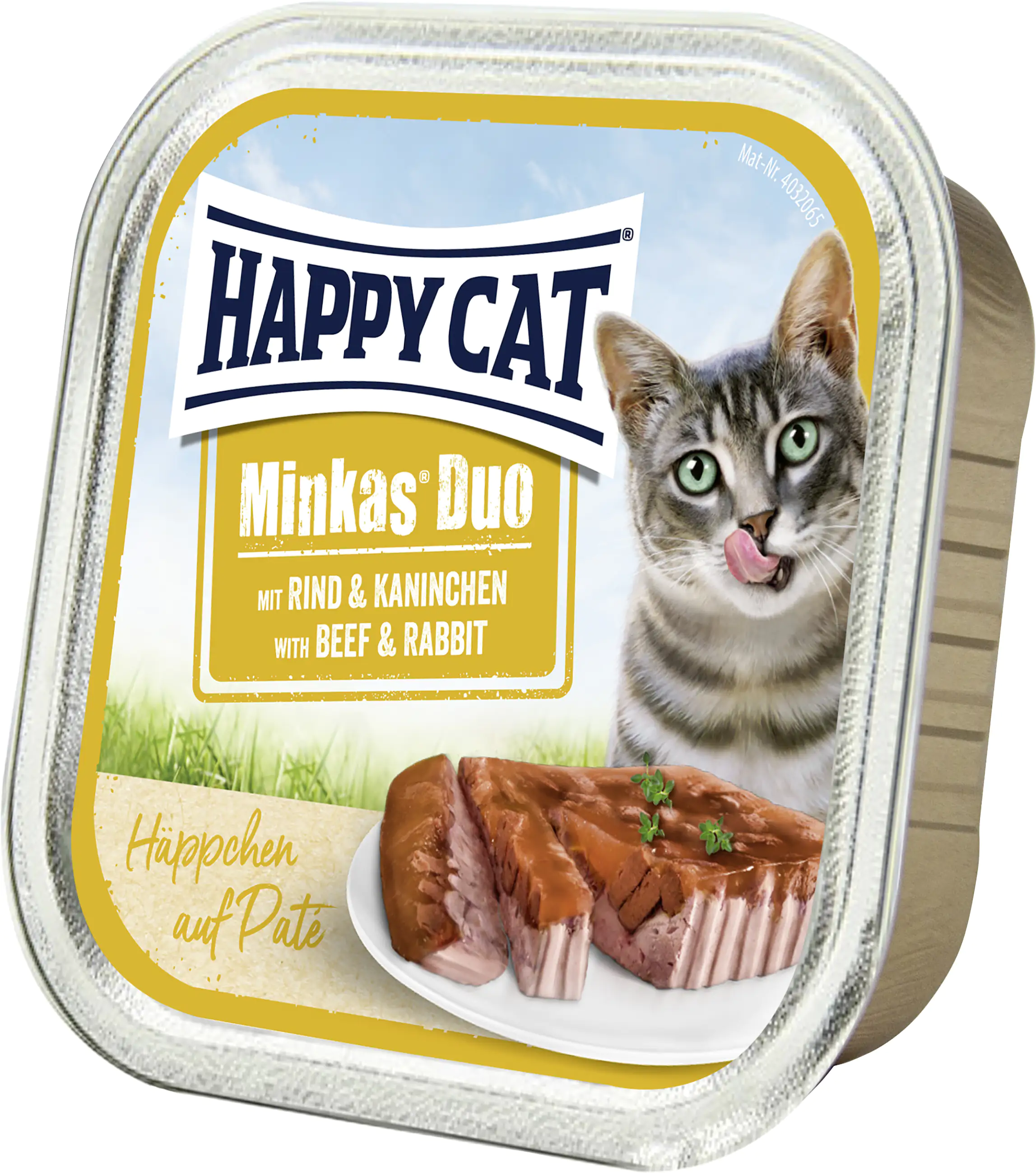 HappyCat Minkas Duo Pate Rind und Kaninchen 100 g HappyCat Minkas Duo Pate Rind und Kaninchen 100 g