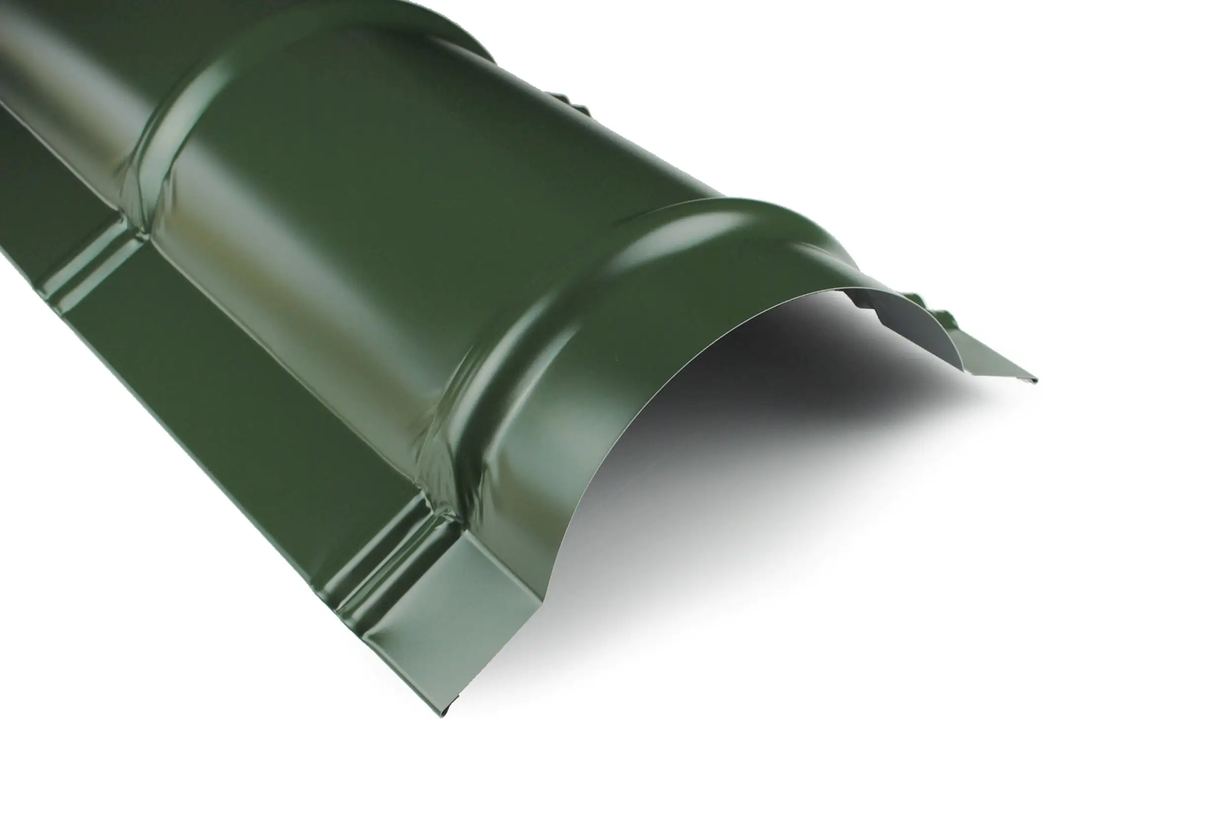 4031091803535 Weckman Firstblech halbrund 98,5 x 26 cm nadelgrün