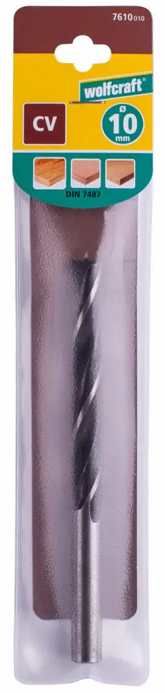Wolfcraft Holzspiralbohrer CV 7610010 Ø 10 mm Rundschaft Wolfcraft Holzspiralbohrer CV 7610010 Ø 10 mm Rundschaft