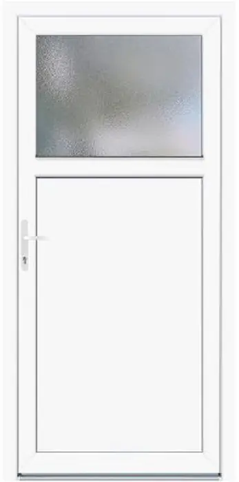 Panto Nebeneingangstür Kunststoff K301-88 88 x 198 cm DIN links weiß Panto Nebeneingangstür Kunststoff K301-88 88 x 198 cm DIN links weiß