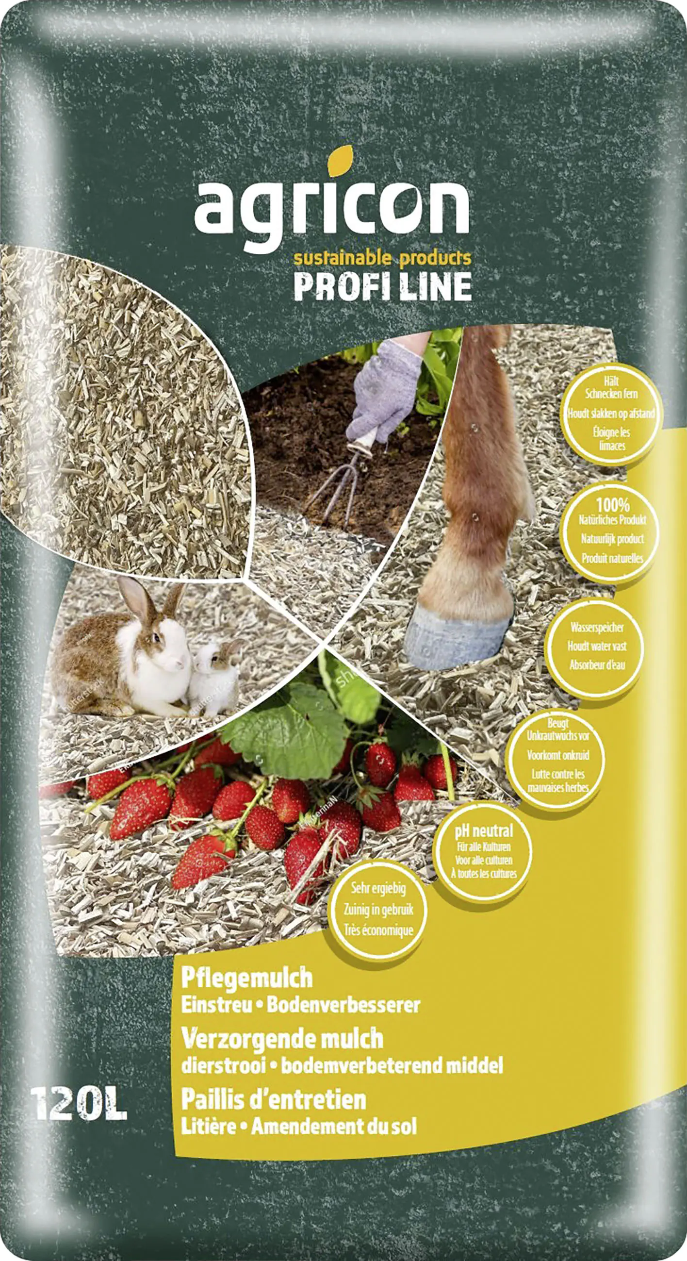 Agricon Pflegemulch Miscanthus 15 kg Agricon Pflegemulch Miscanthus 15 kg