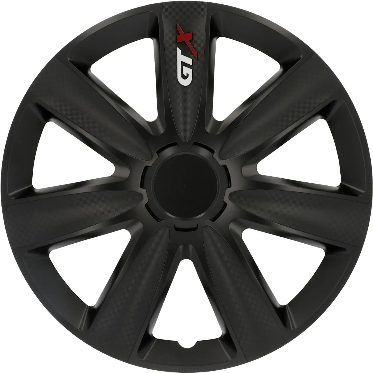 4038373061713 Cartrend Radzierblende Modesto Carbon 40 cm (16 Zoll) schwarz 4 Stück