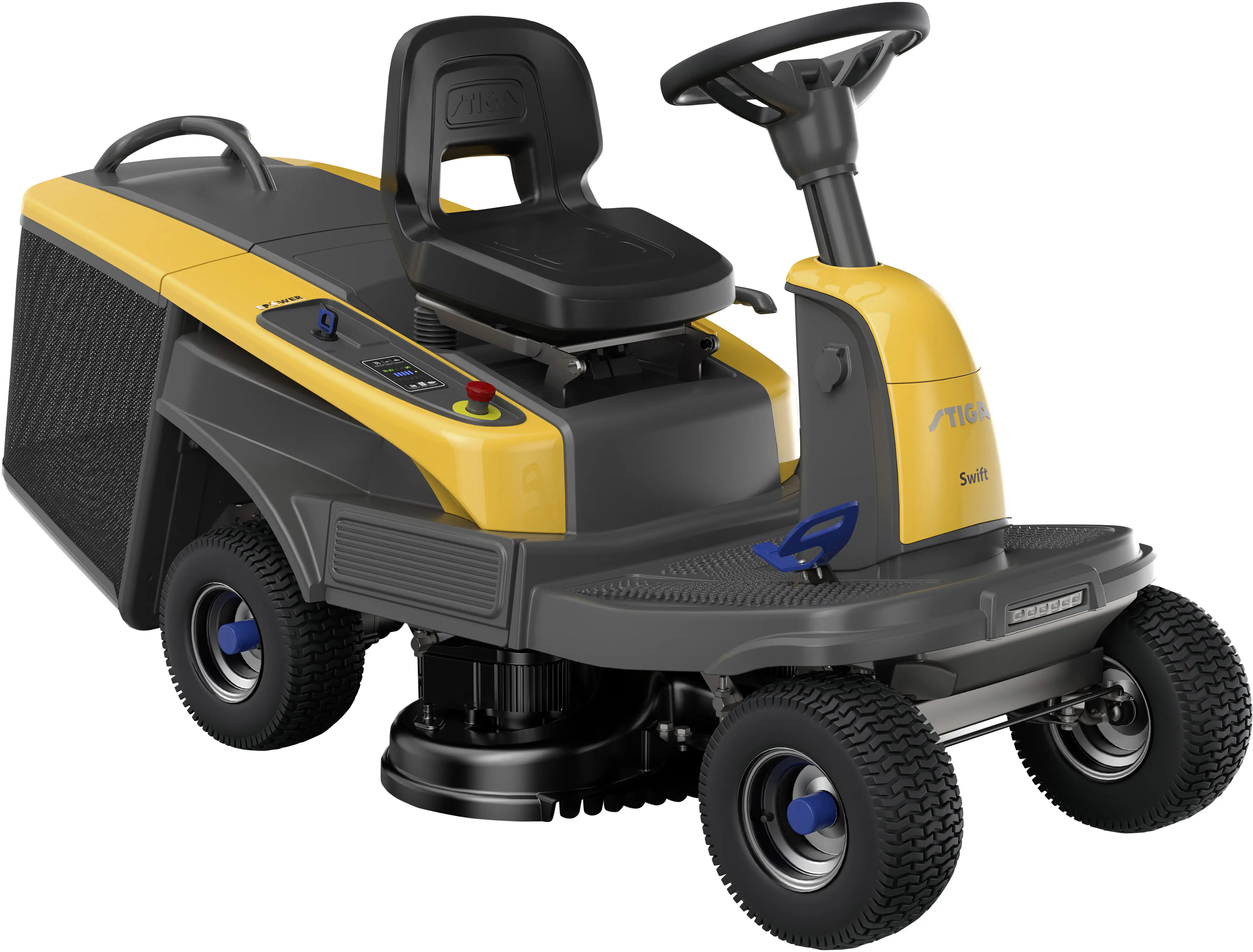 Stiga Akku-Rasentraktor Swift 372e  inkl. 4x 5 Ah (48 Volt) 