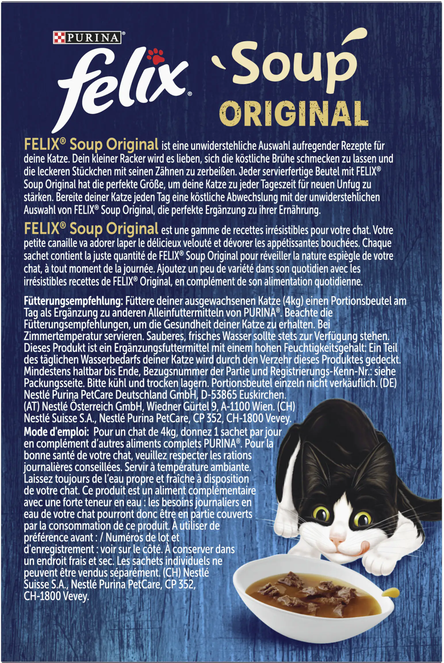 Felix Soup Geschmacksvielfalt vom Land Mix 6 x 48 g Felix Soup Geschmacksvielfalt vom Land Mix 6 x 48 g