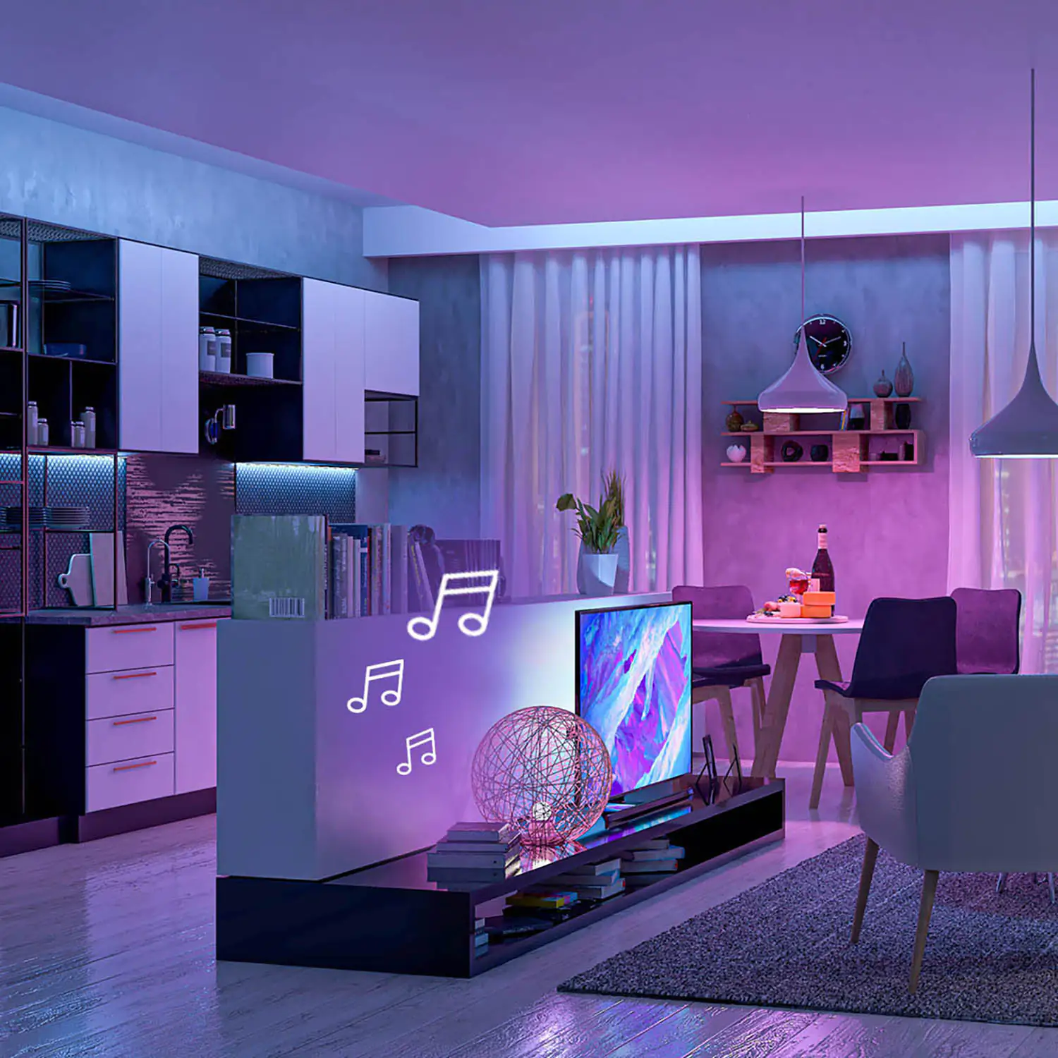 MegaLight LED Stripe 5m Tuya Smart 24W, dimmbar, RGB