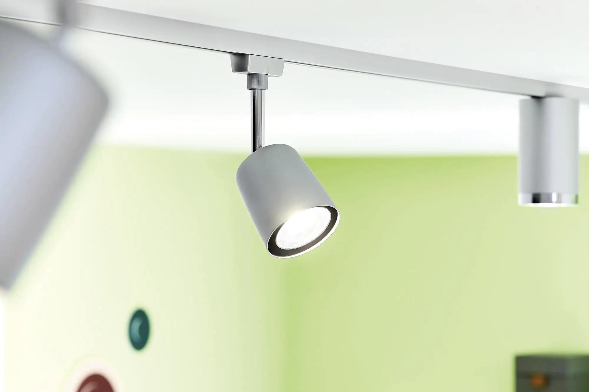 4000870954621_2837981 Paulmann URail Schienenspot Cover Basisset chrom 14 cm GU10 10 W dimmbar