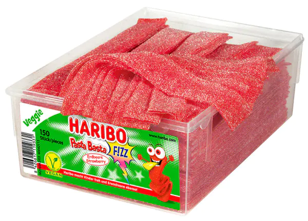 Haribo Pasta Basta Erdbeer Veggie 150 Stück Haribo Pasta Basta Erdbeer Veggie 150 Stück