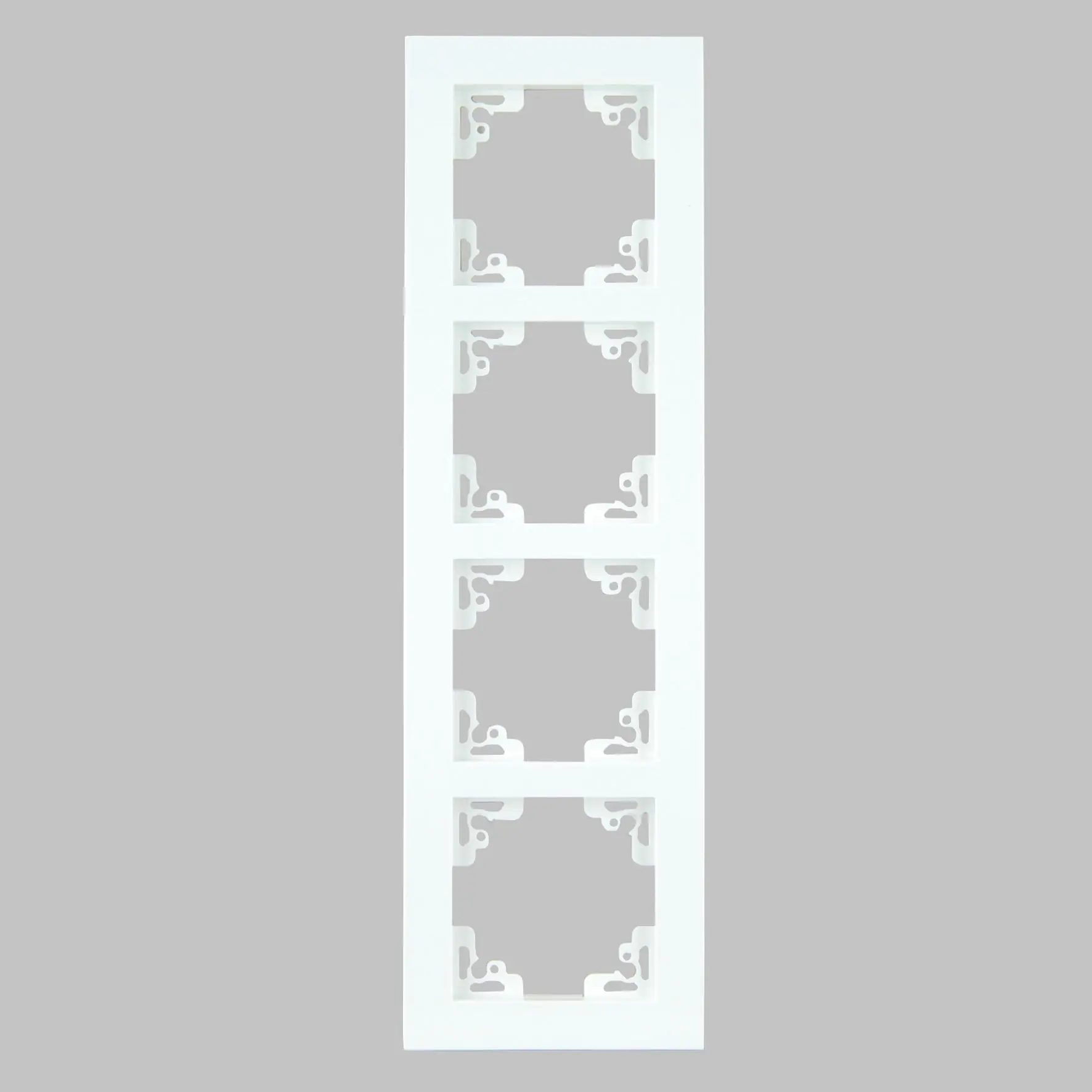 Unitec Abdeckrahmen Melbourne 4-fach alpinweiß