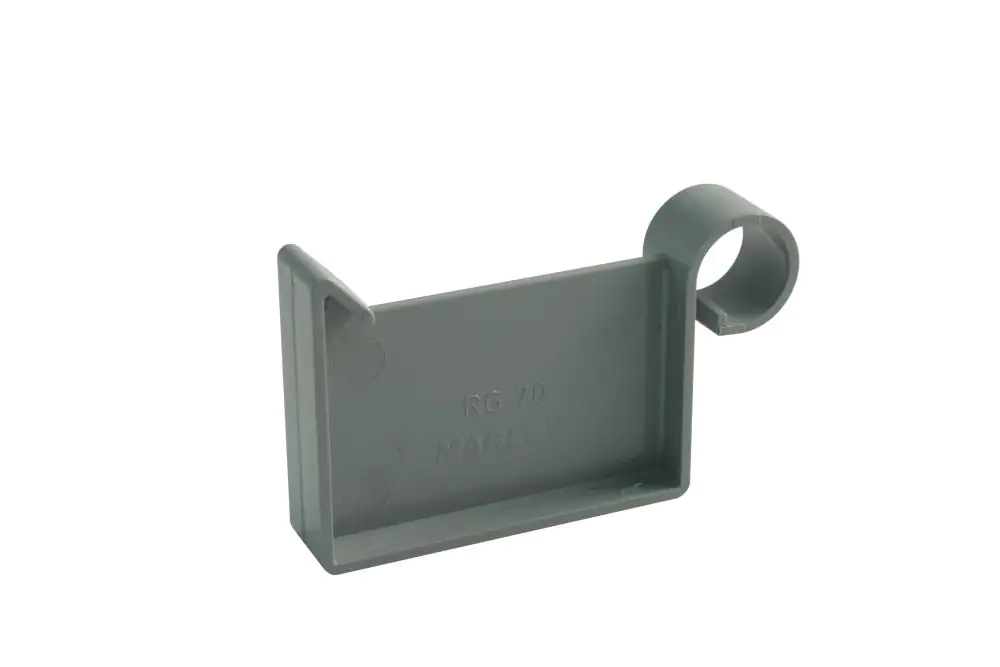 Marley Rinnen-Endstück NW 70 mm, für links und rechts, eckig, grau