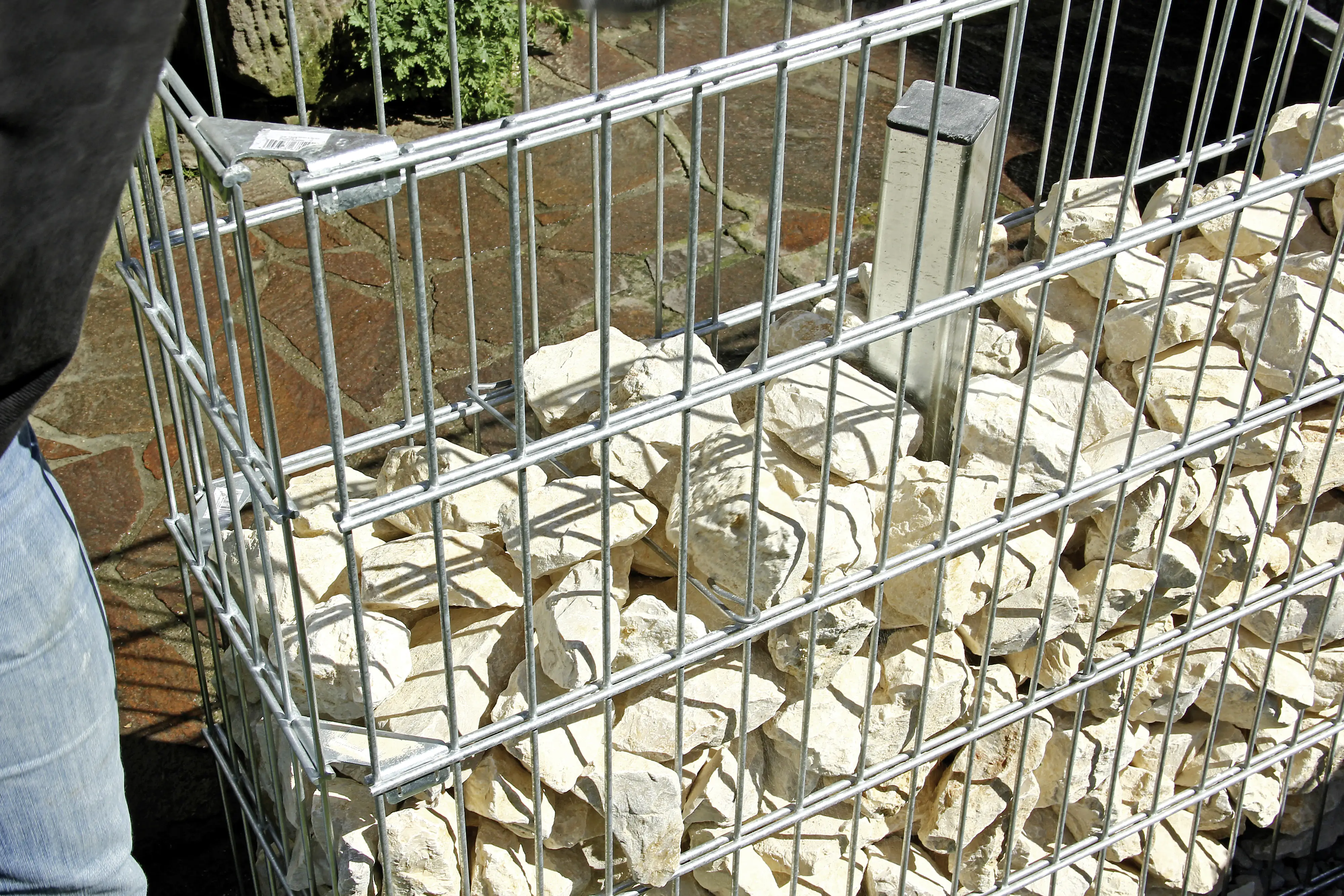 Alberts Zaunpfosten für Zaungabionen Cluster 150 cm 6 x 6 cm feuerverzinkt