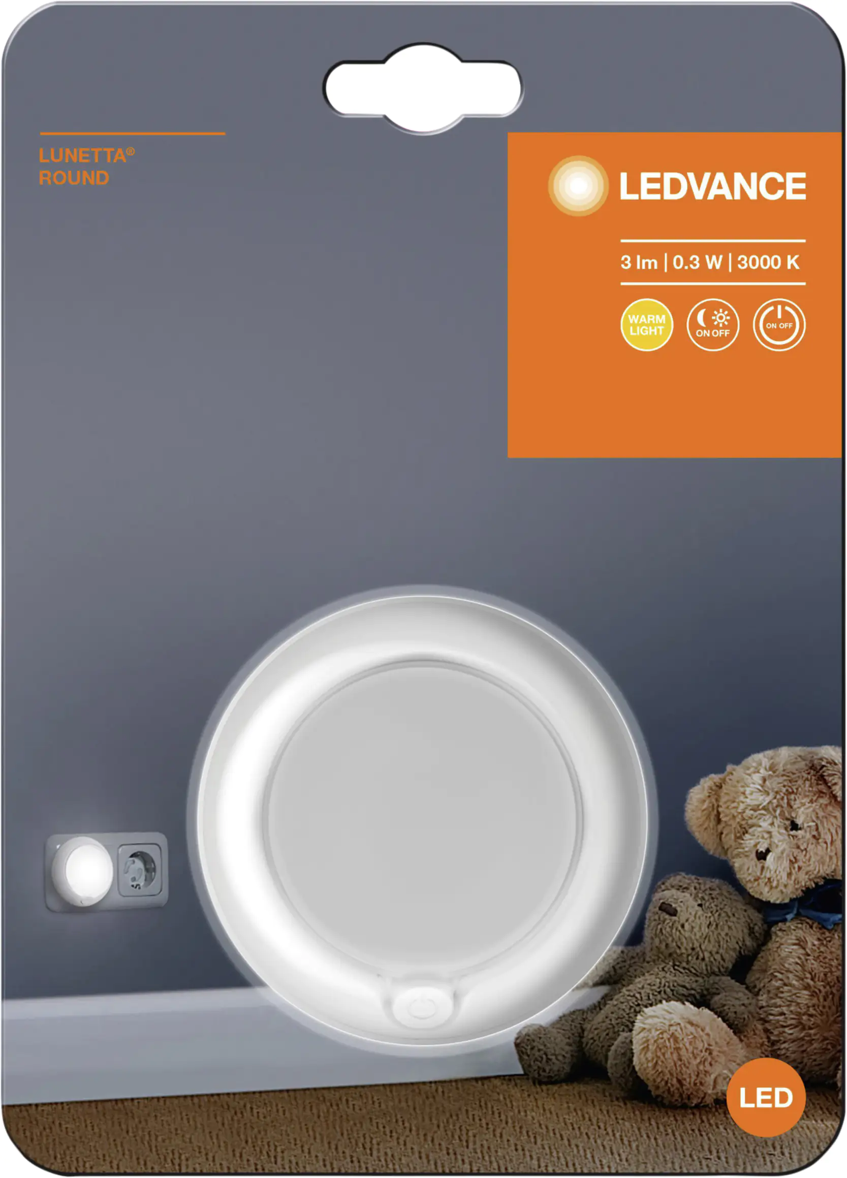 Ledvance LED Nachtlicht Lunetta Round weiß Ledvance LED Nachtlicht Lunetta Round weiß