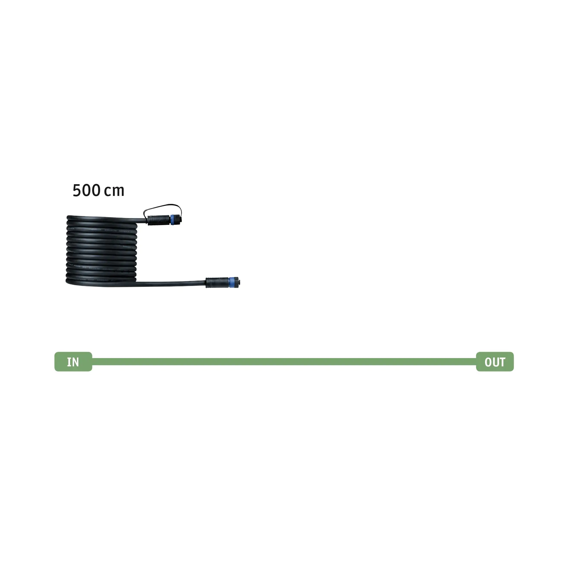4000870942765_05 Paulmann Plug & Shine Verbindungskabel Outdoor schwarz 5 m 2er