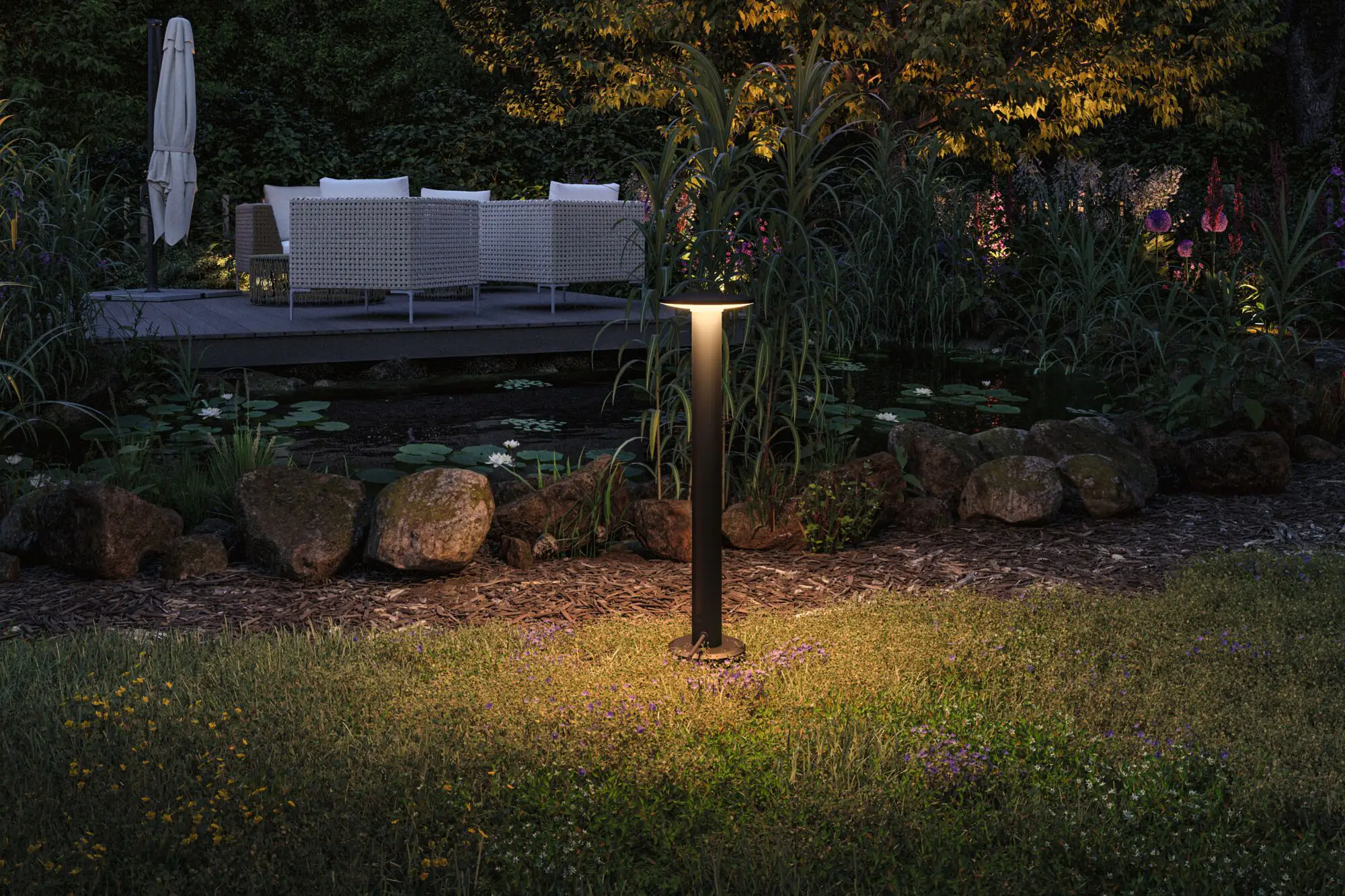 Paulmann Plug & Shine LED Pollerleuchte Plate insect-friendly anthrazit Paulmann Plug & Shine LED Pollerleuchte Plate insect-friendly anthrazit