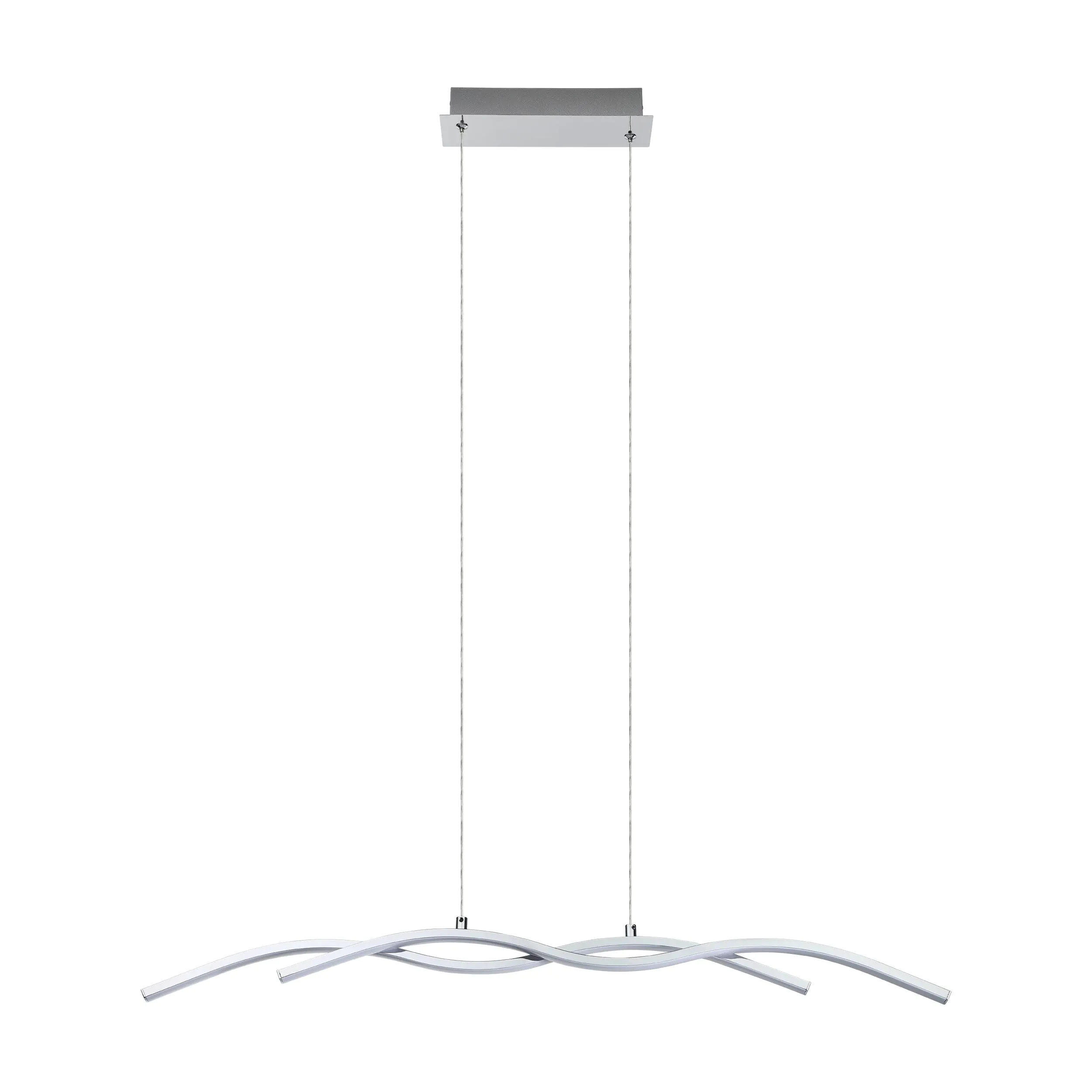 Eglo LED Pendelleuchte Lasana 2 chrom 87 x 8 cm warmweiß Eglo LED Pendelleuchte Lasana 2 chrom 87 x 8 cm warmweiß
