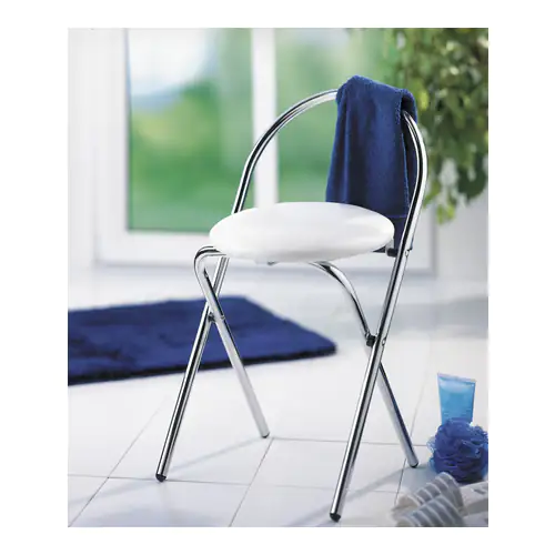 Wenko Badhocker Salerno weiß-chrom Wenko Badhocker Salerno weiß-chrom