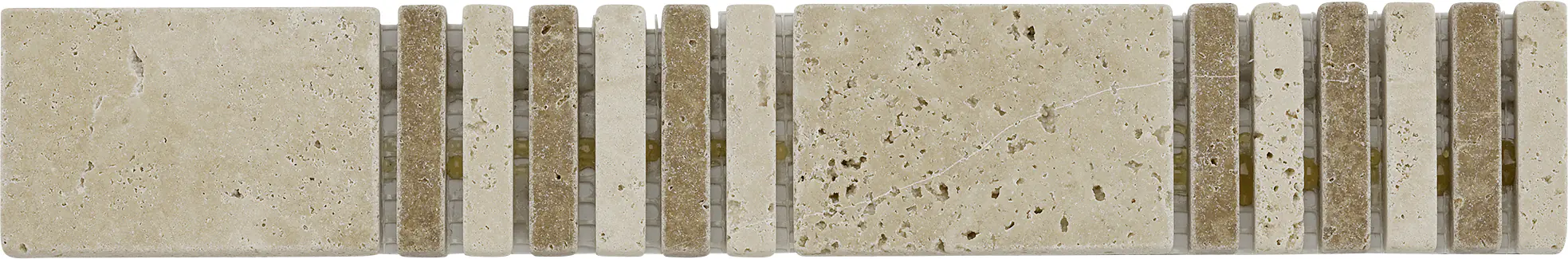 Fliesenbordüre Marmor Ticino 4,8 x 30,5 cm beige