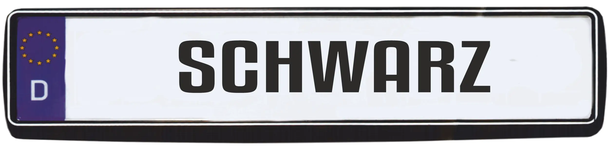 Hermann Schütz Design Kennzeichenrahmen schwarz