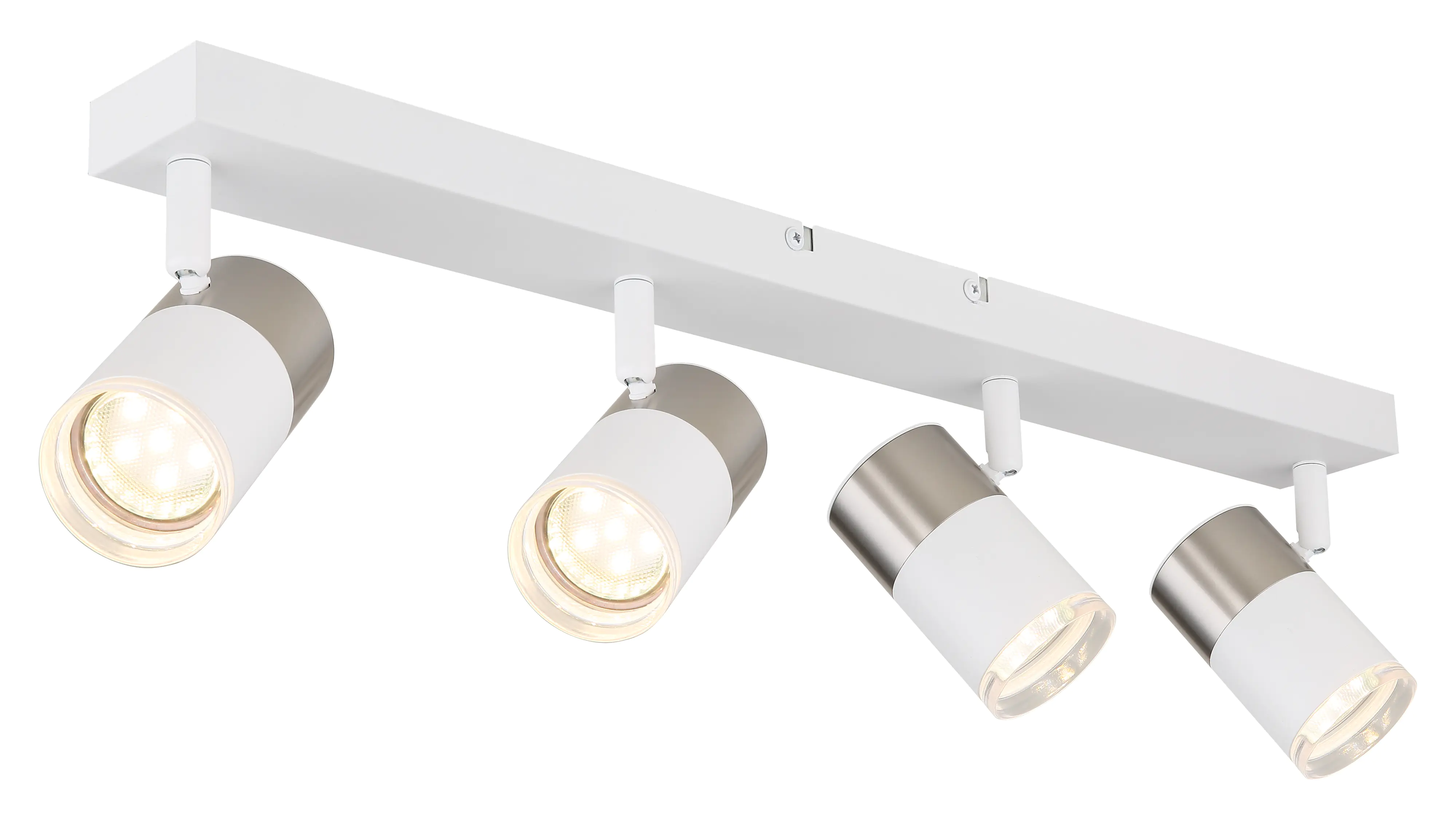 Globo 4er Spot Brisbon weiß matt 56 x 56 x 12 cm GU10