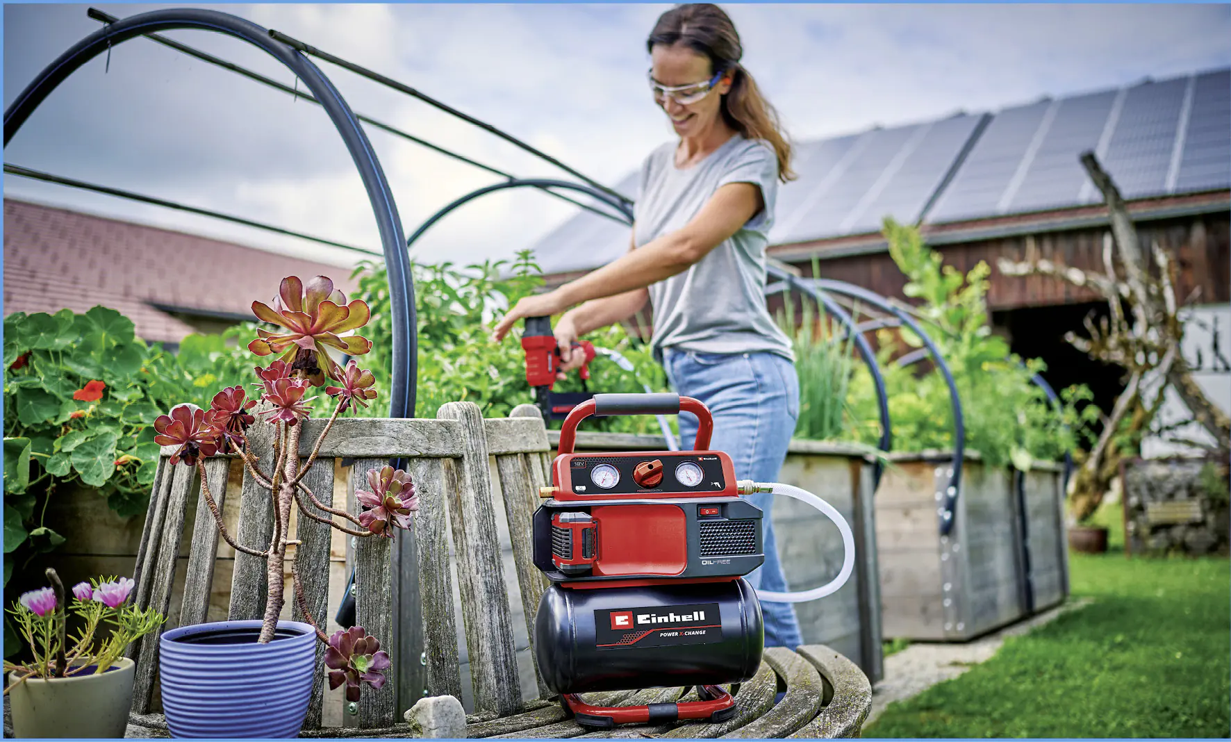 Einhell Expert Akku-Kompressor TE-AC 18/75 Li OF Solo