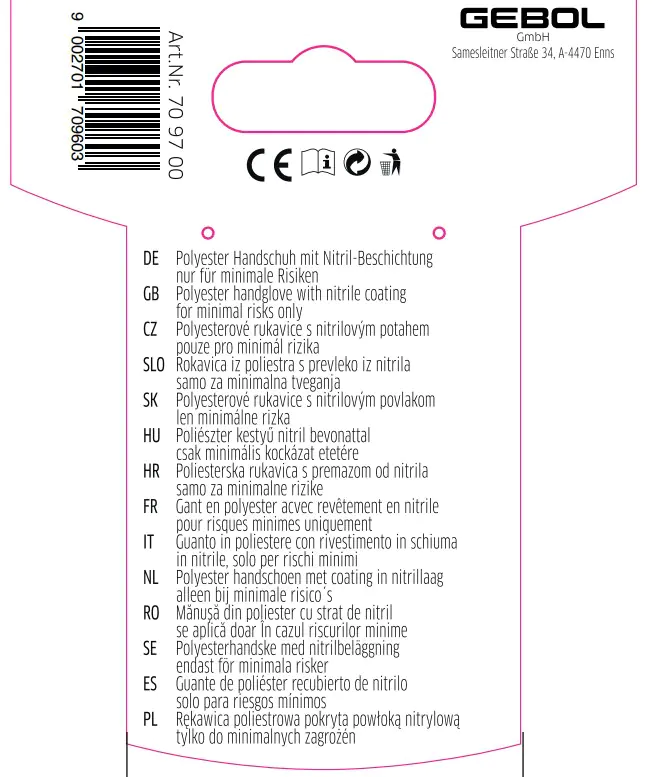 Gebol Handschuh Froggy 4 - 6 Jahre