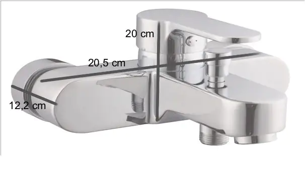 Primaster Badewannenarmatur Paris verchromt