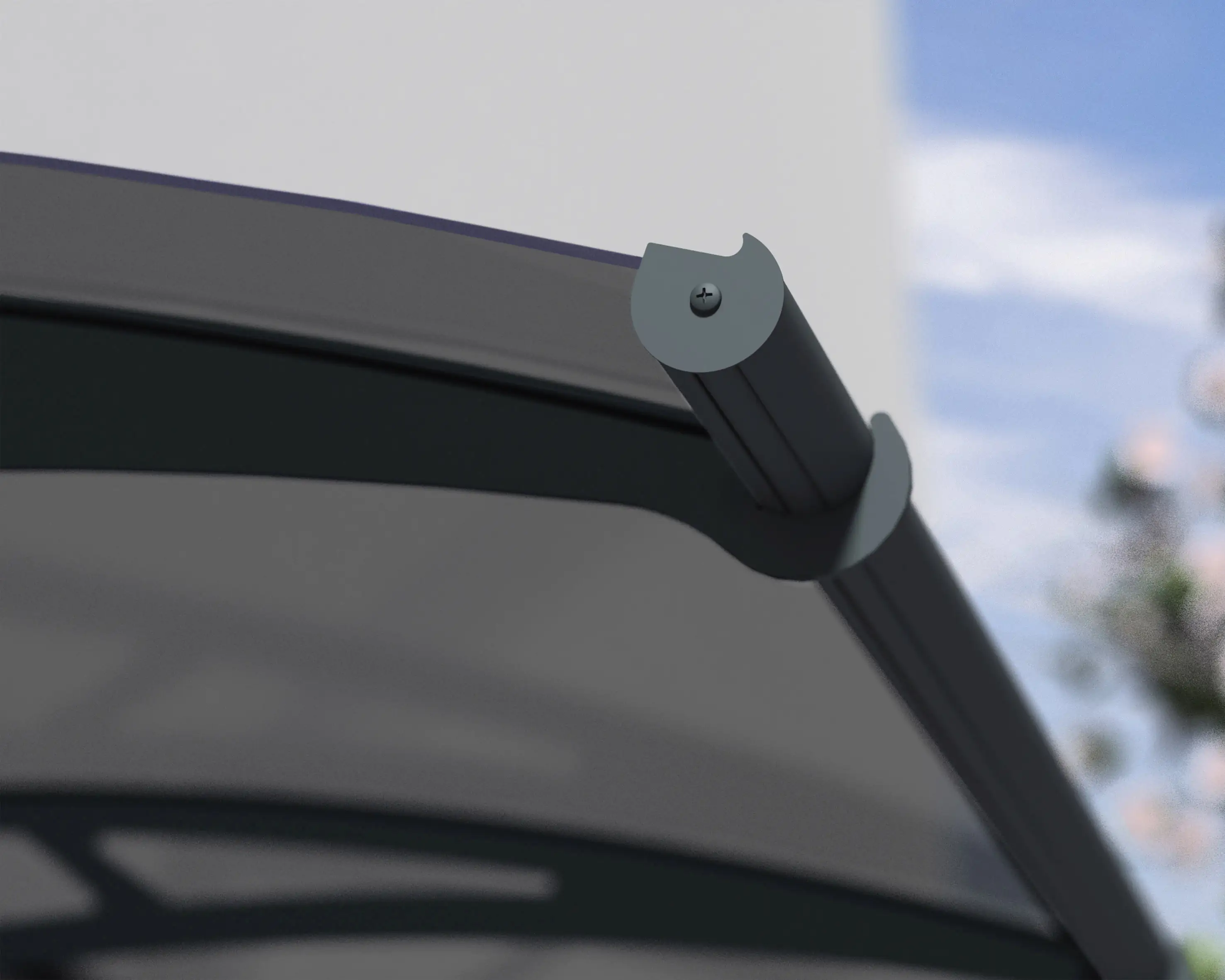 Canopia Vordach Aquila  412 x 91,5 cm anthrazit