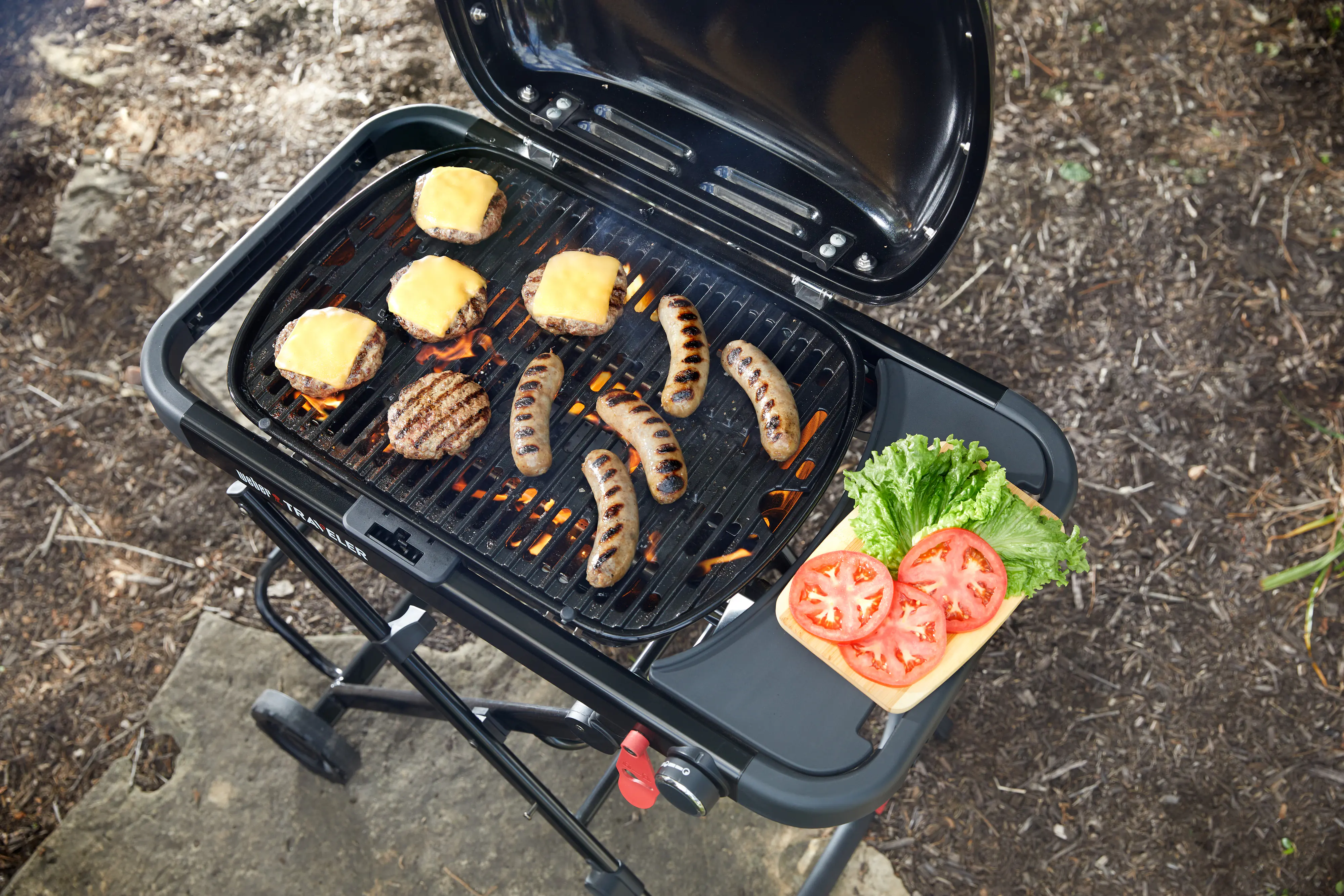 Weber Gasgrill Traveler Compact Grillfläche: 52 x 36 cm